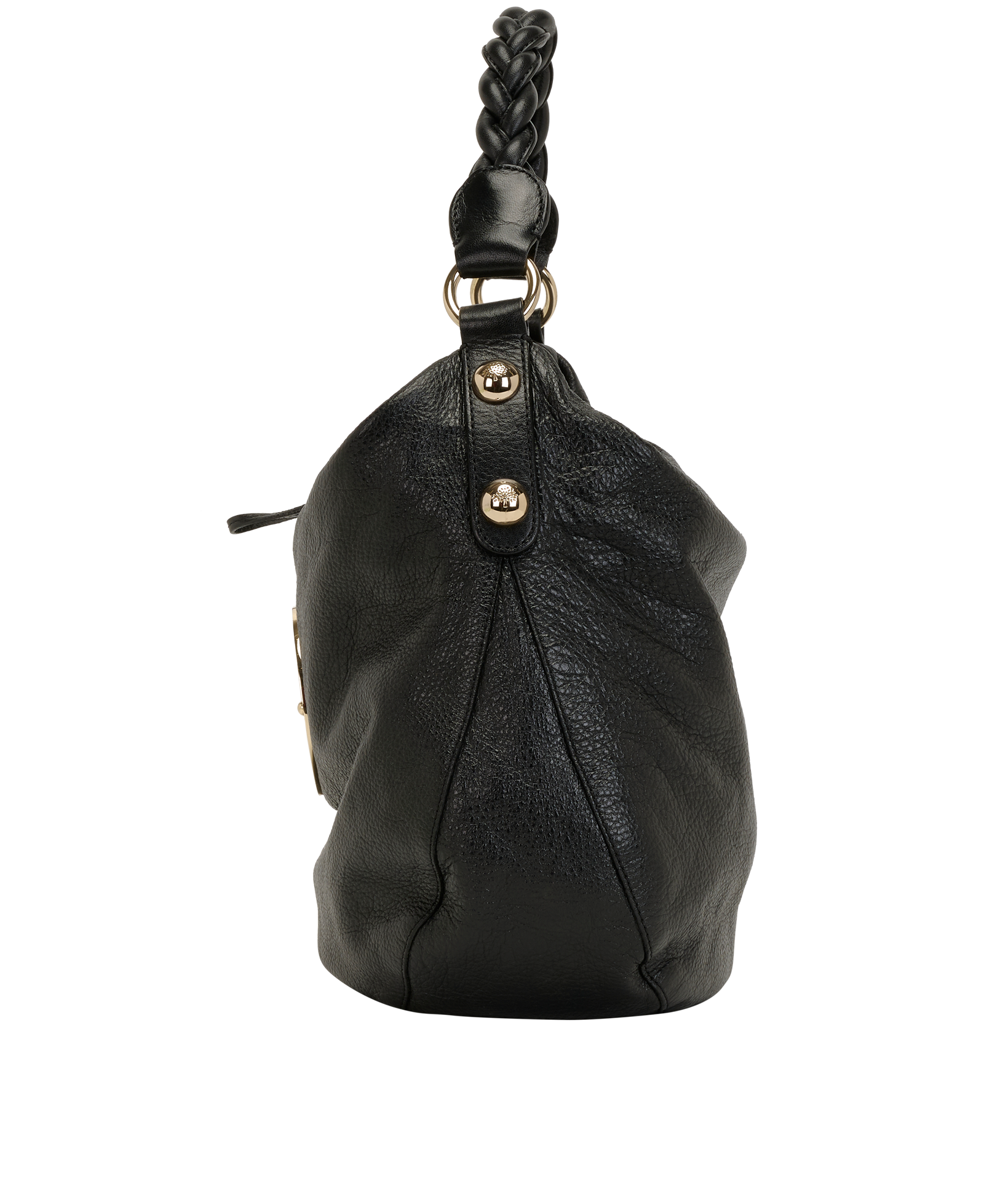 Daria Hobo, &pound;320, Handbags, Black, Leather, Bottom view